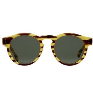 KOMONO sunglasses Clement Safari NEW animal print - Yellow Brown NWT